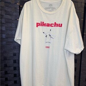 MAD Engine Pokémon Pikachu, Pichu, Raichu Men’s short sleeve Graphic Tee - Cream